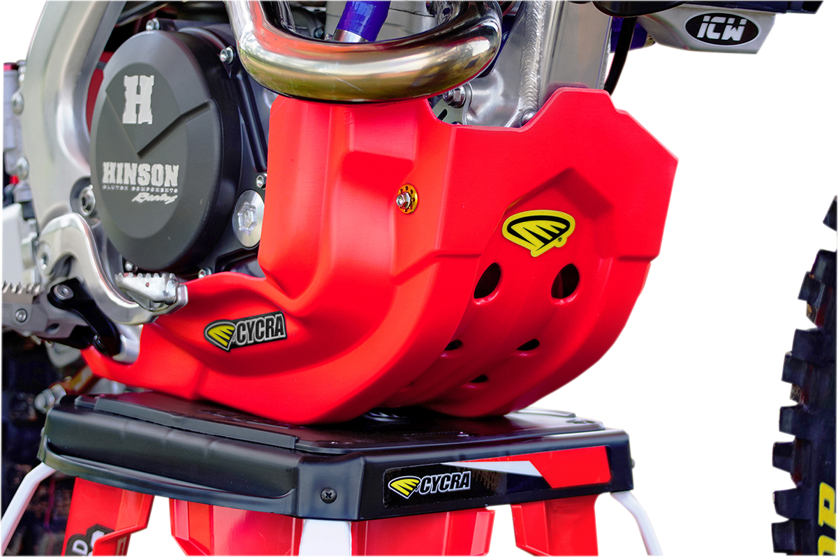 Cycra Skid Plate - Red 2017-2020 Honda CRF450RX / 2017-2020 Honda CRF450R