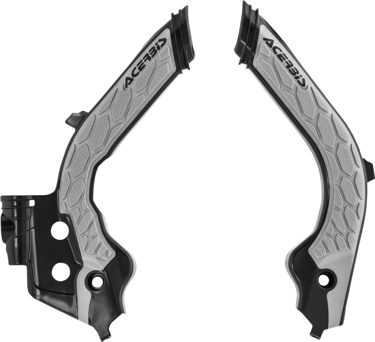 Acerbis X-Grip Frame Guards - Black/Gray - Gas Gas | Husqvarna