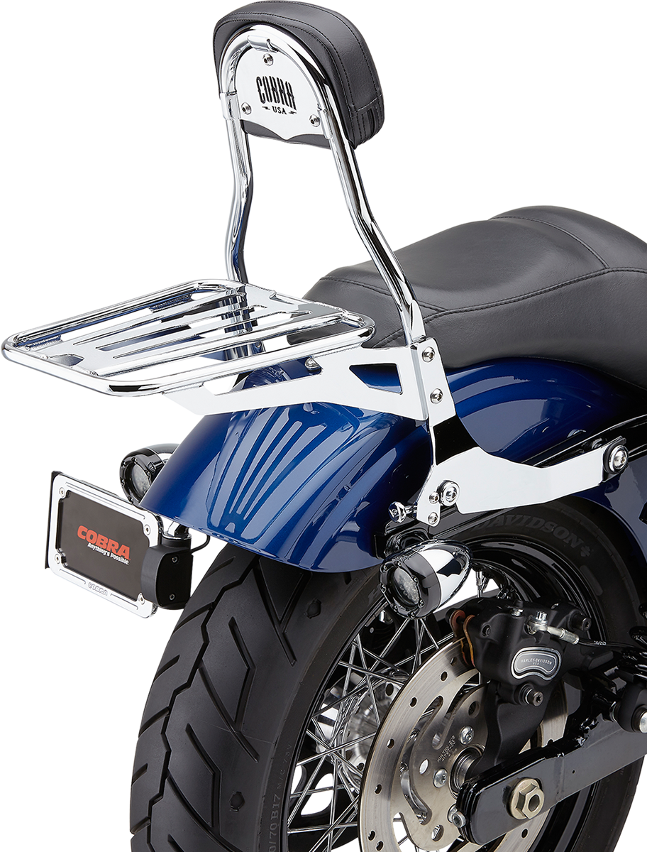 Cobra Round Detachable Backrest For Harley Dyna 2006-2017