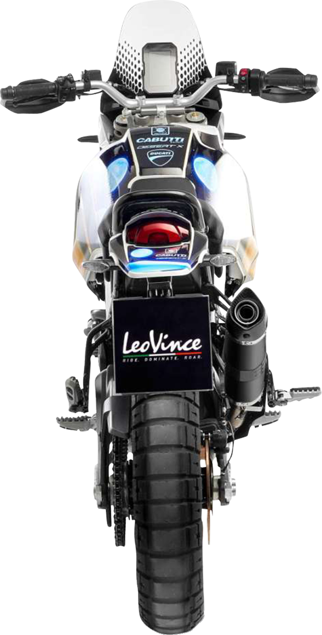 Leovince LV One EVO Slip-On Muffler - Black Edition 2022-2024 Ducati DesertX