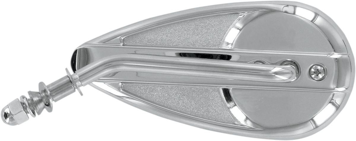Drag specialties Mirror - Side View - Teardrop - Chrome - Left - Each