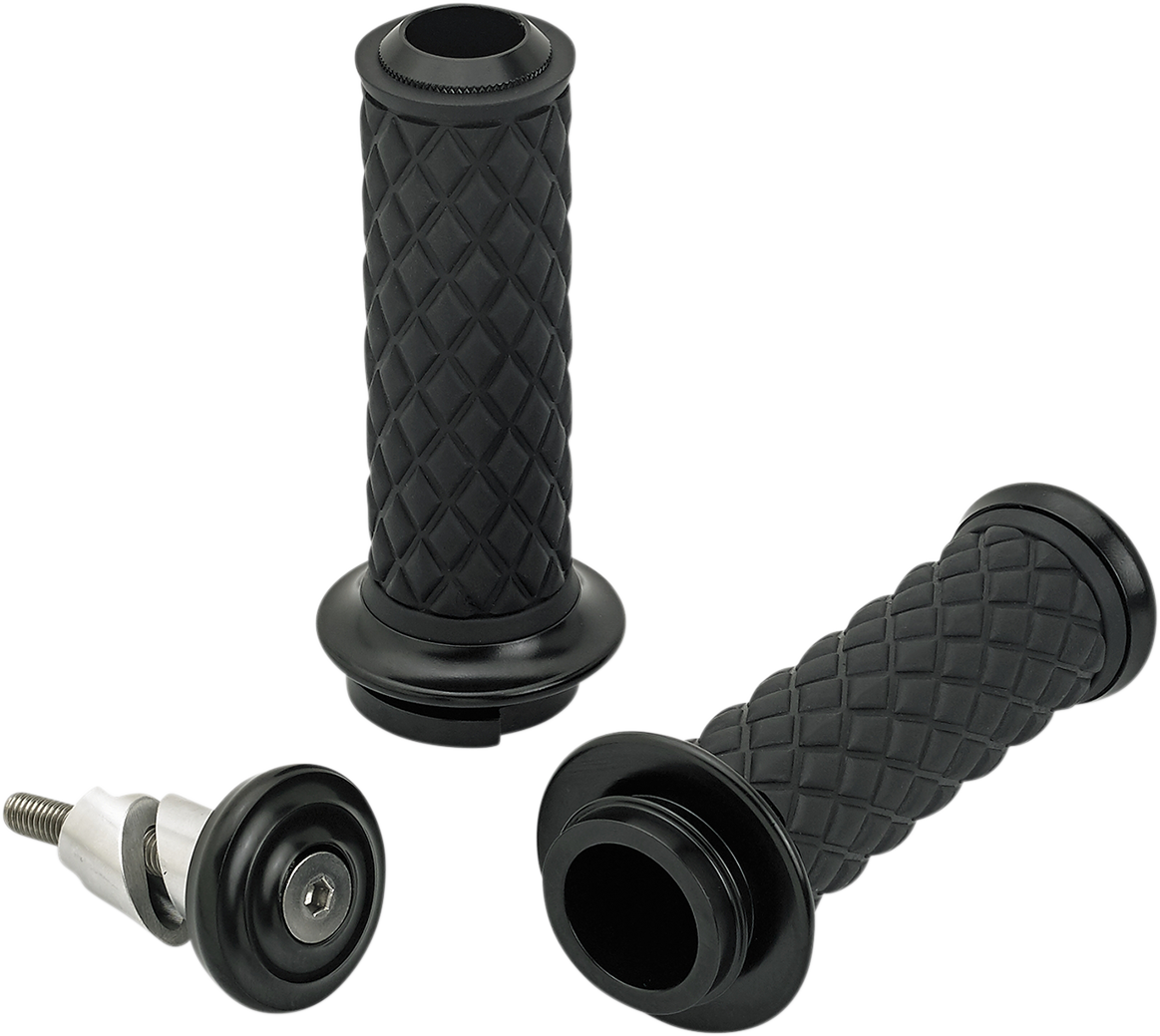 Biltwell Alumicore Grips For Harley With Throttle By Wire