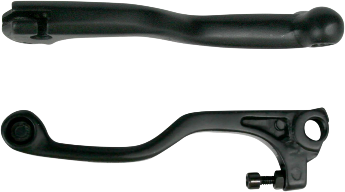 Parts unlimited Levers - Shorty - Black 1990-1994 Kawasaki KX500 / 1990-1992 Kawasaki KX250 / 1990-1996 Kawasaki KX125
