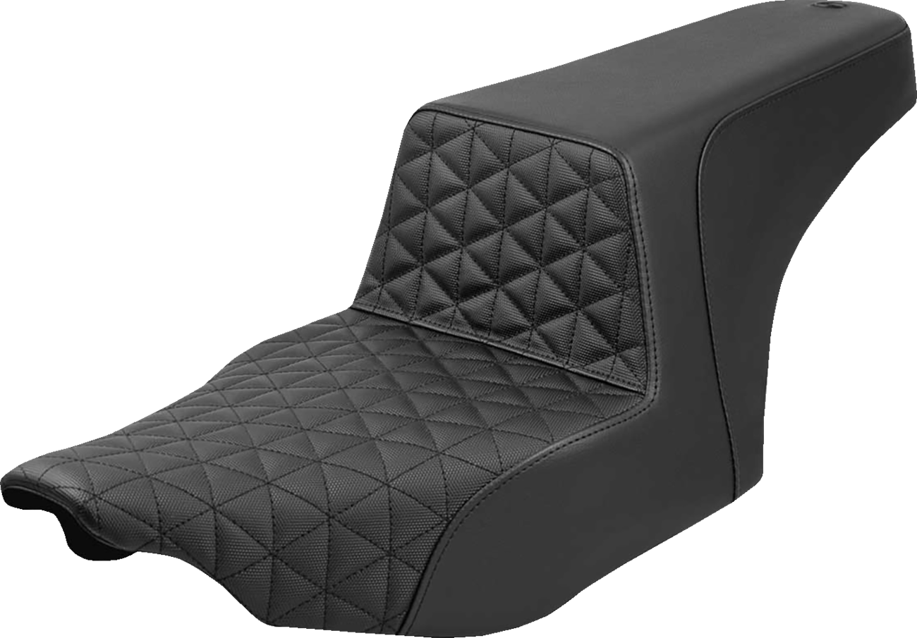 Saddlemen Step-Up Seat - Tri-Gripper - Black - FLH/FLT '23-'25 Harley Davidson