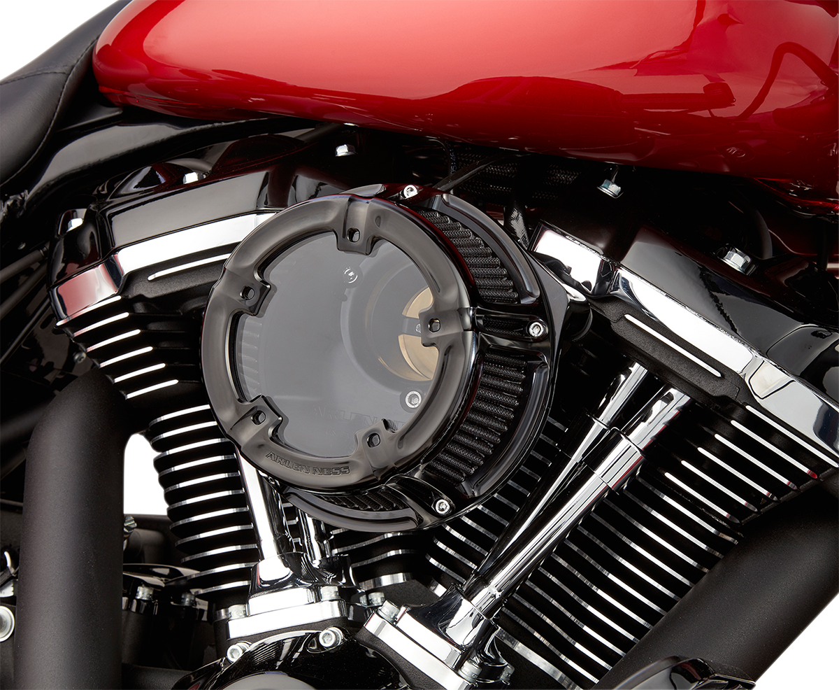 Arlen ness Method™ Clear Series Air Cleaner - Black Harley Davidson