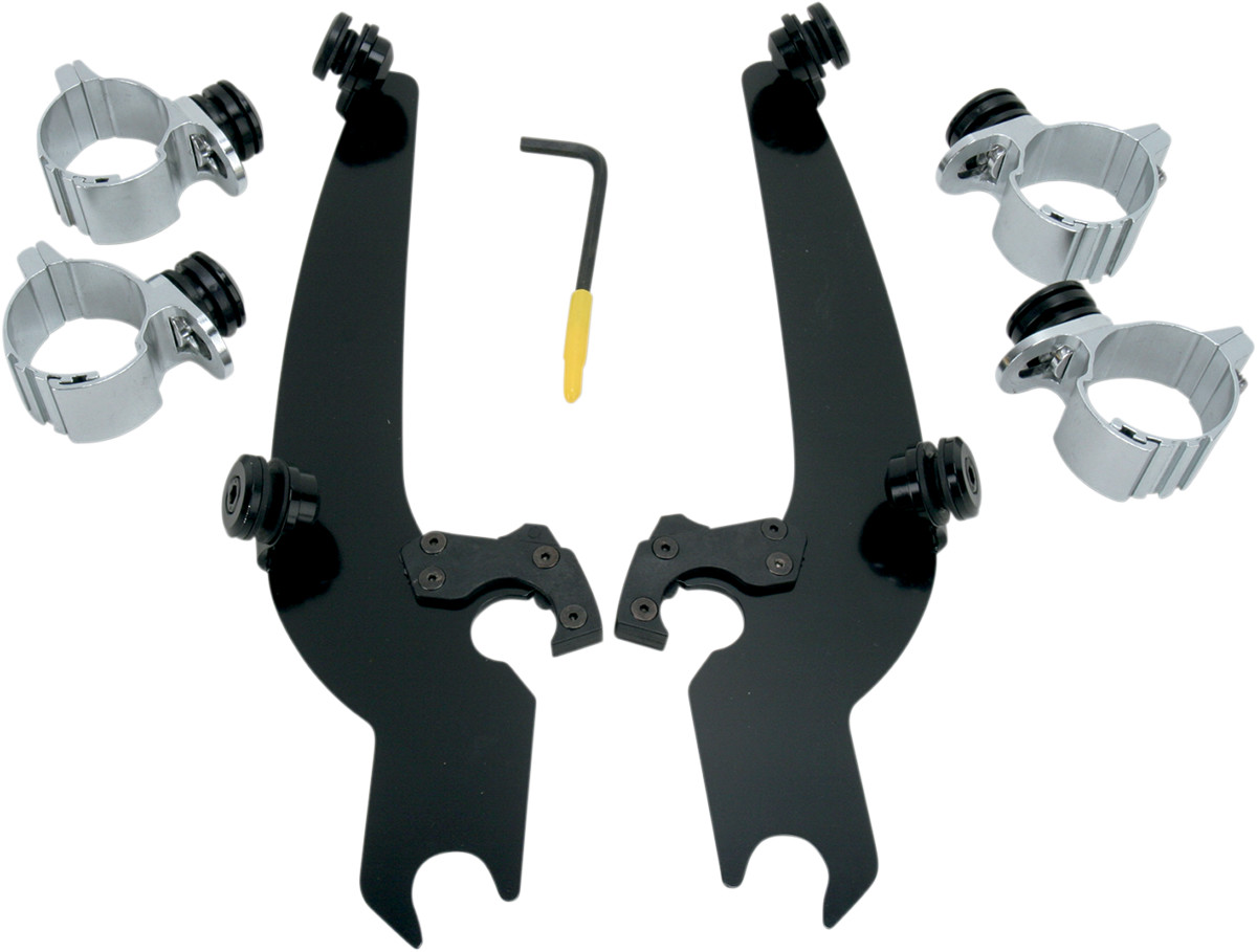 Memphis Shades Sportshield Trigger-Lock Mount Kit For Harley Big Twin / Sportster 1973-2022