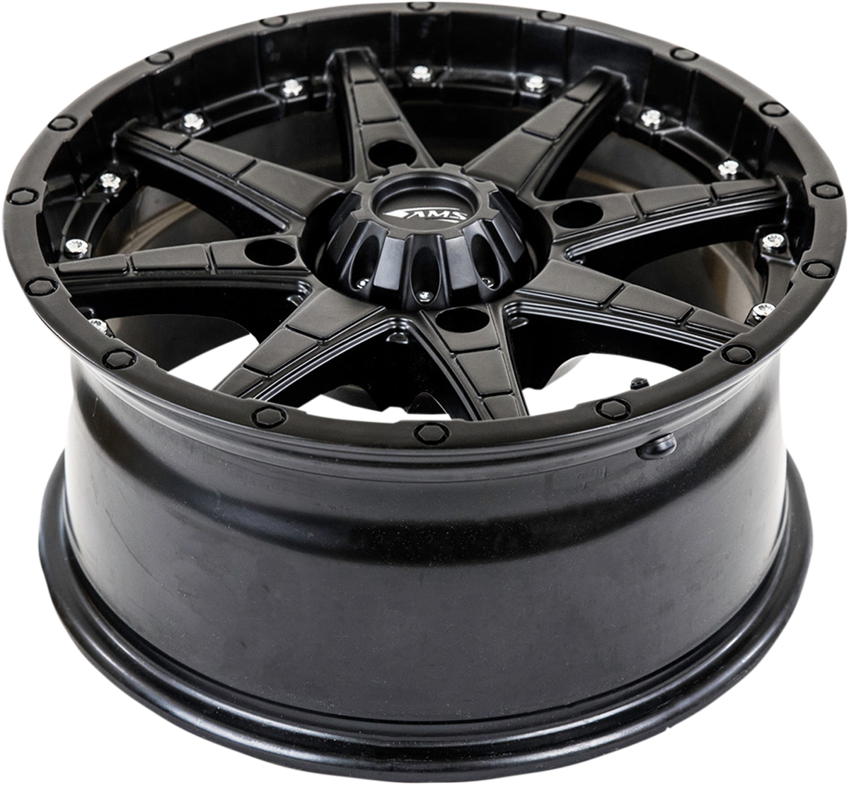 Ams Wheel - Roll'n 105 - Front/Rear - Black - 15x7 - 4/156 - 5+2 Kawasaki/Polaris/Arctic Cat/Yamaha