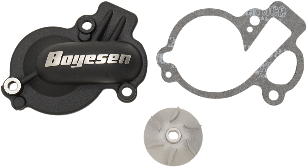 Boyesen Impeller/Waterpump Cover - Black - Gas Gas/Husqvarna/KTM