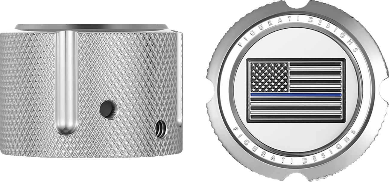 Figurati Designs Front Axle Nut Covers for Harley 2002-2025