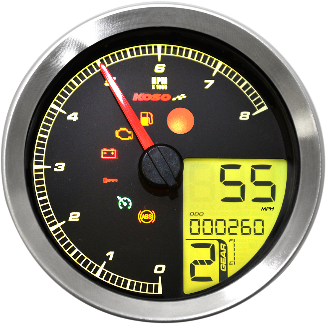 Koso HD-04 Multi-Function Speedometer For Harley Dyna / Sportster 2011-2022