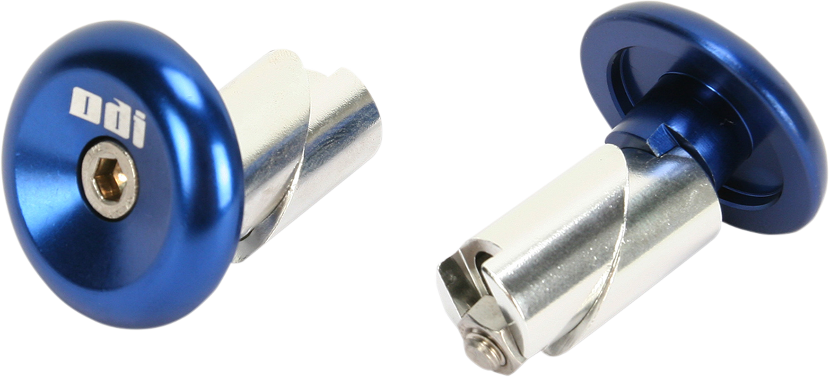 ODI (L71APU) Aluminum Handlebar End Plug | Bar End - Aluminum - Watercraft - Blue