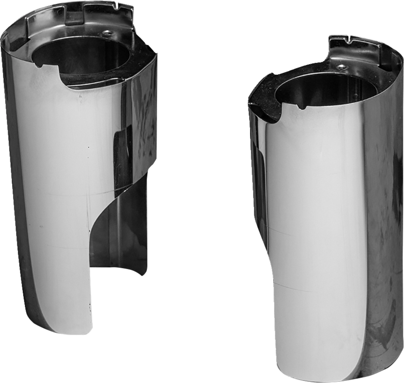 Arlen ness Fork Boot Cover - Chrome - Smooth Harley Davidson