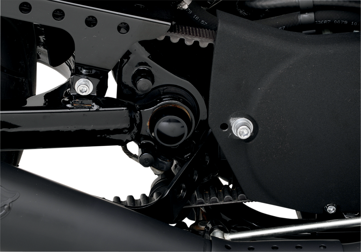 Drag specialties Swingarm Pivot Bolt Cover - Gloss Black Harley Davidson