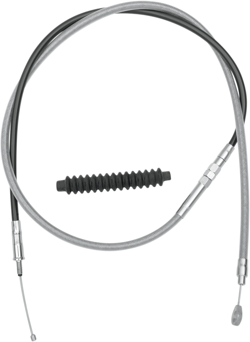 Drag specialties High-Efficiency Braided Stainless Steel Clutch Cable - 64-15/16" Harley Davidson