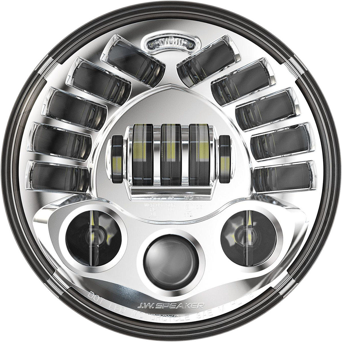 Custom Dynamics 7" Adaptive LED Headlamp For Indian Chief / Chieftain / Roadmaster 2014-2025