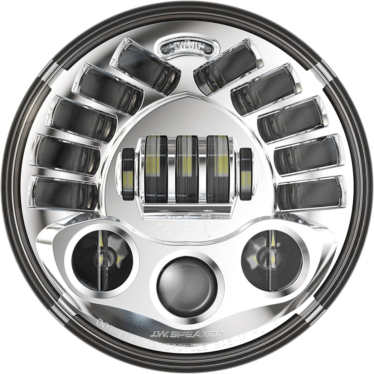 Custom Dynamics 7" Adaptive LED Headlamp For Indian Chief / Chieftain / Roadmaster 2014-2025