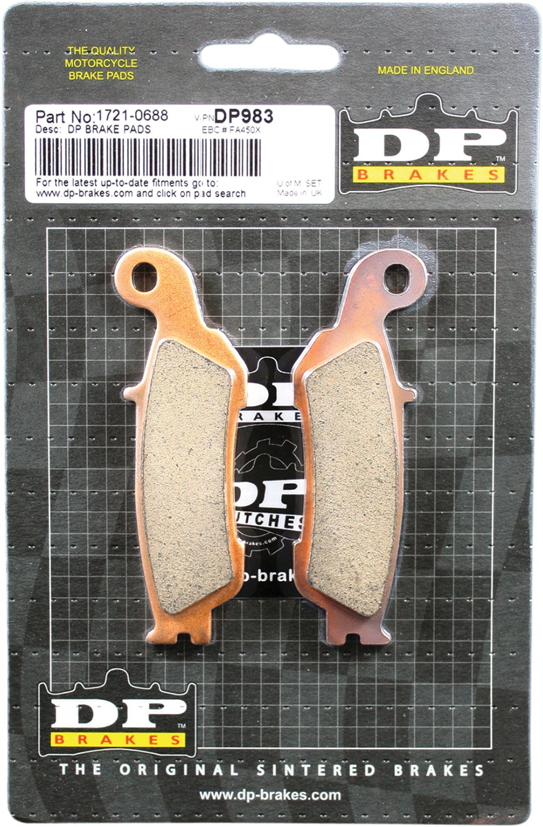 DP BRAKES Standard DP Sintered Brake Pads