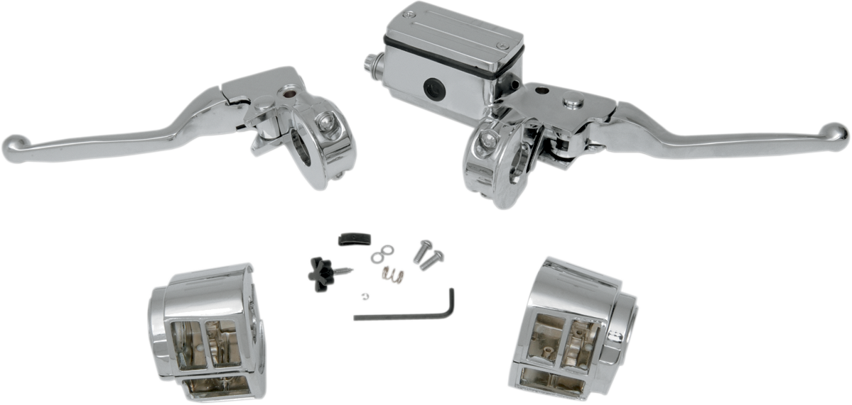 Drag specialties Handlebar Control Kit w/o Switches - 5/8" Master Cylinder Harley Davidson