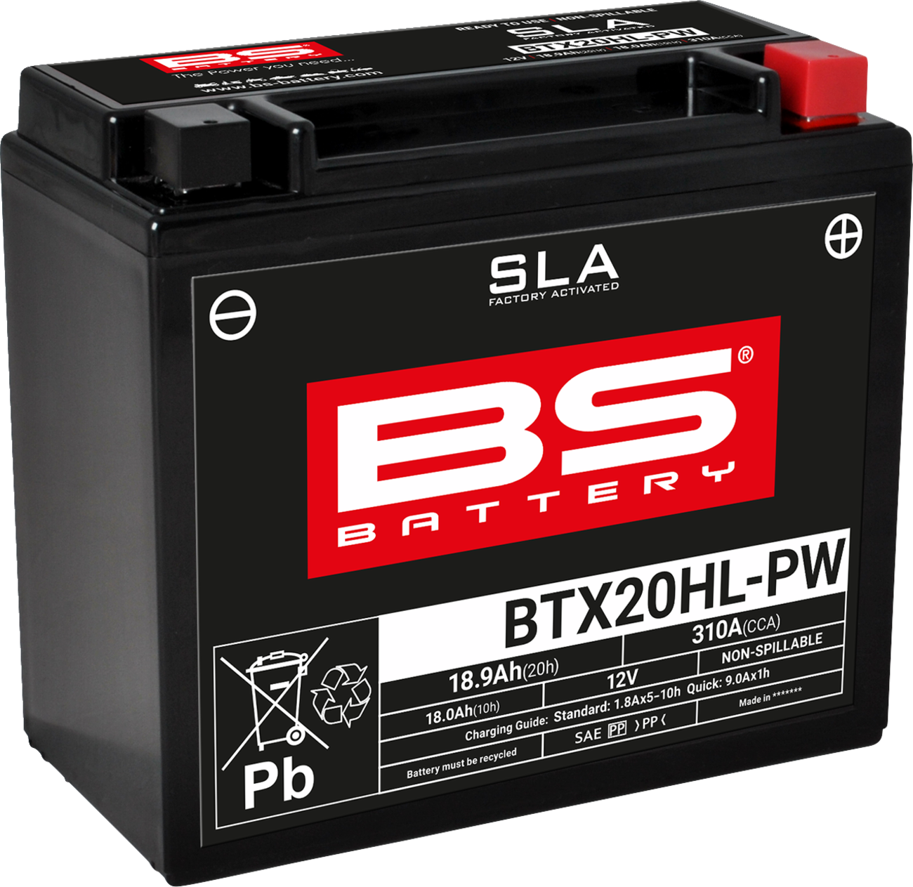 BS BATTERY SLA Factory- Activated AGM Maintenance-Free Battery