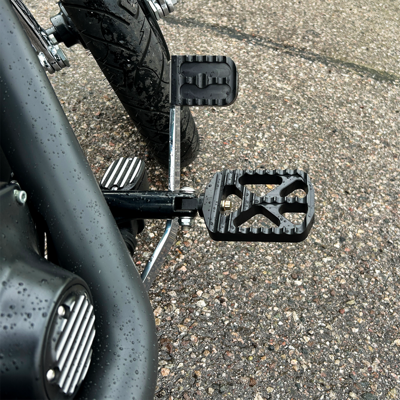 Joker Machine Solid Serrated Brake Pedal Cover For Harley Softail 2018-2026