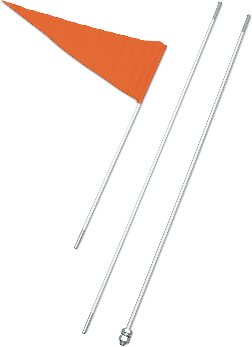 SAFETY VEHICLE EMBLEM Flag with Fiberglass Pole
