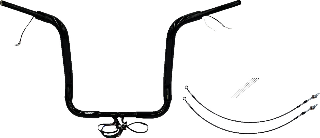 Fat Baggers Inc. 1 1/2" Wired Round Top Handlebar Kit For Harley Touring 2016-2020