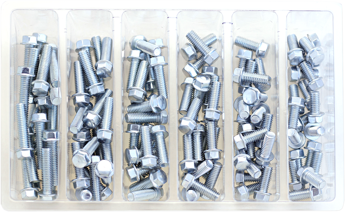 Bolt Hardware M6 8mm Hex Flange Bolt Assortment