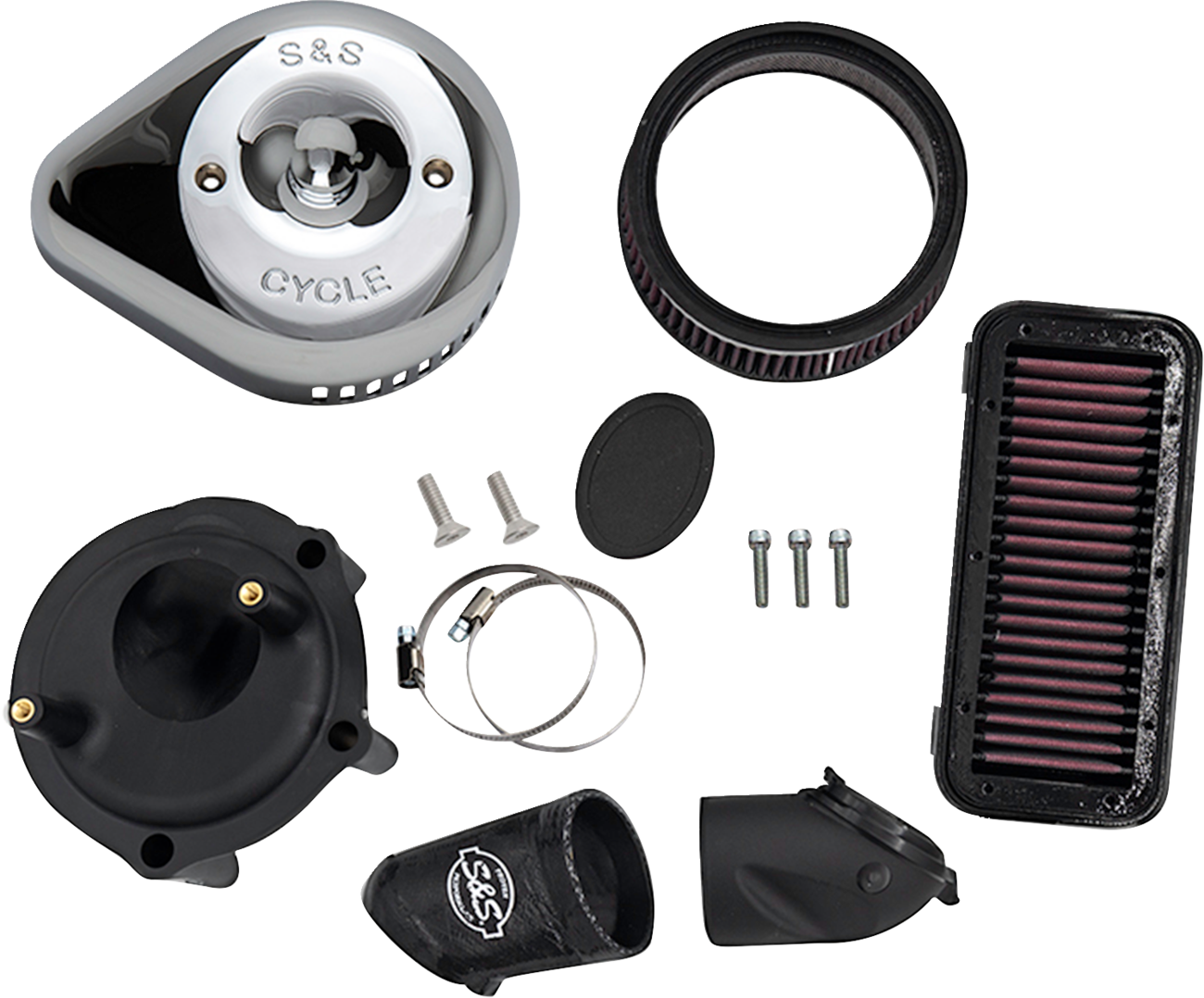 S&S CYCLE Stealth Air Cleaner Kit with Cover