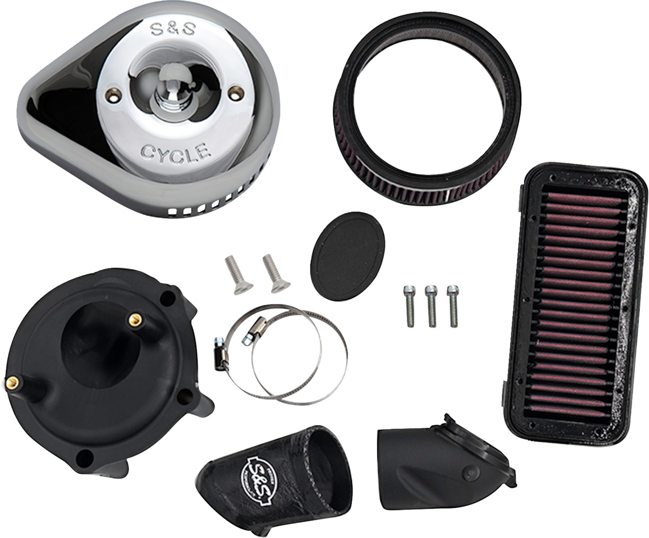 S&S CYCLE Stealth Air Cleaner Kit with Cover