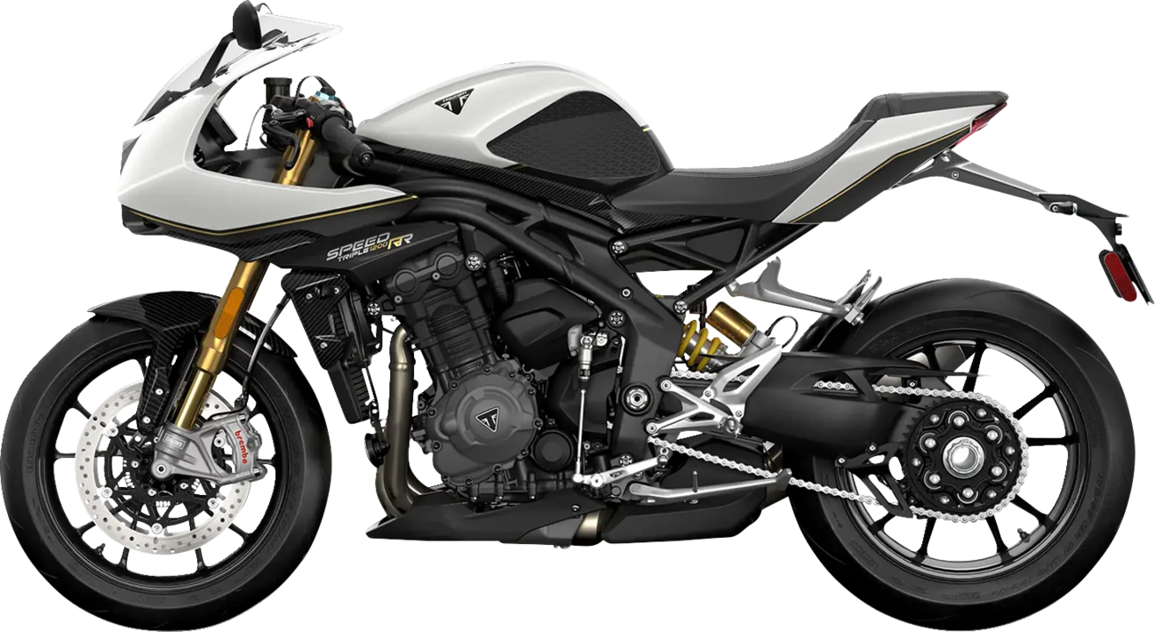 Stompgrip Icon Profile Traction Pad Tank Grips 2021-2024 Triumph Speed Triple 1200 RS / 2021-2024 Triumph Speed Triple 1200 RR