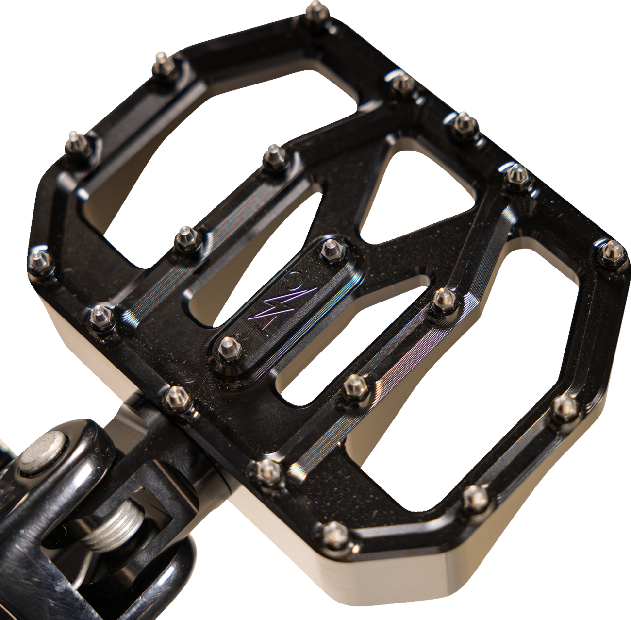 Thrashin supply co. Mini Aggressor Floorboards - Black - Rear Harley Davidson