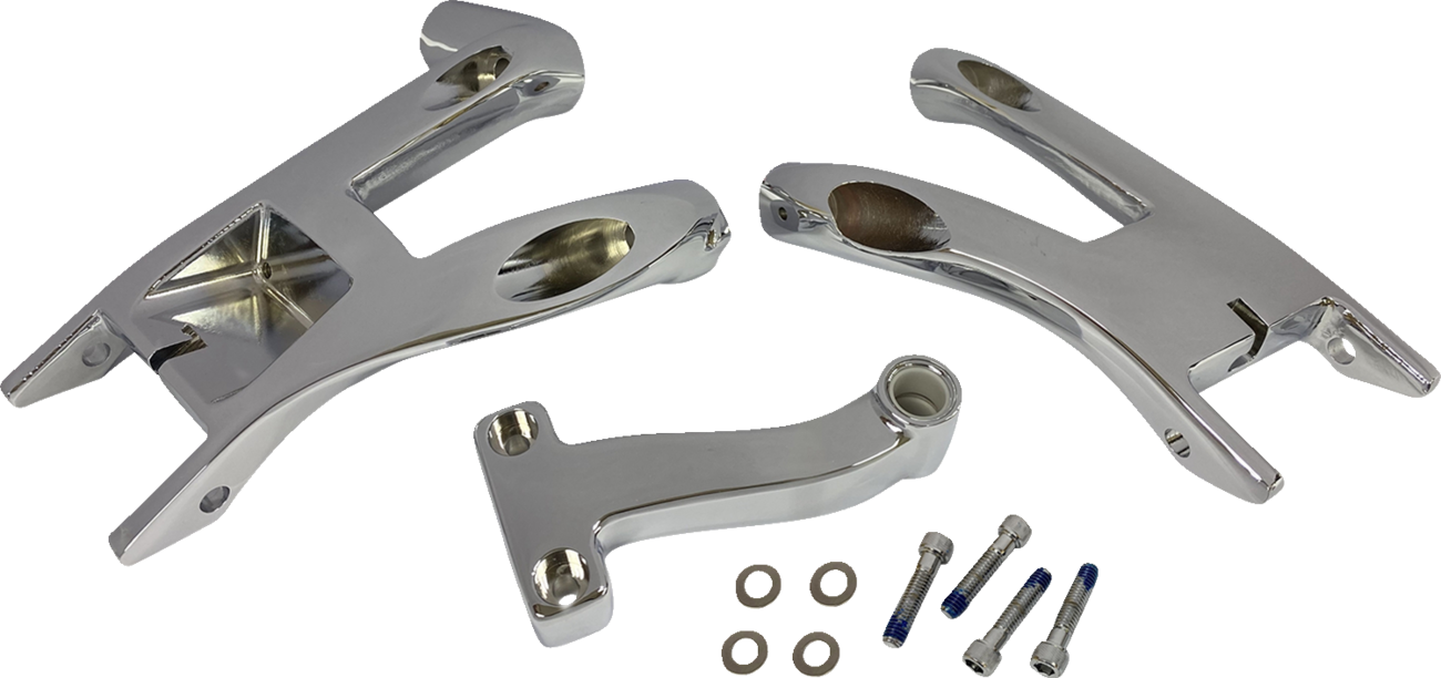 Drag specialties Rider Floorboard Mount - Chrome Harley Davidson