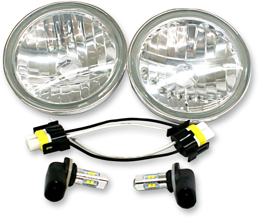 Rivco 4-1/2" LED Sealed Beam Conversion Kit For Harley Touring 1992-2005