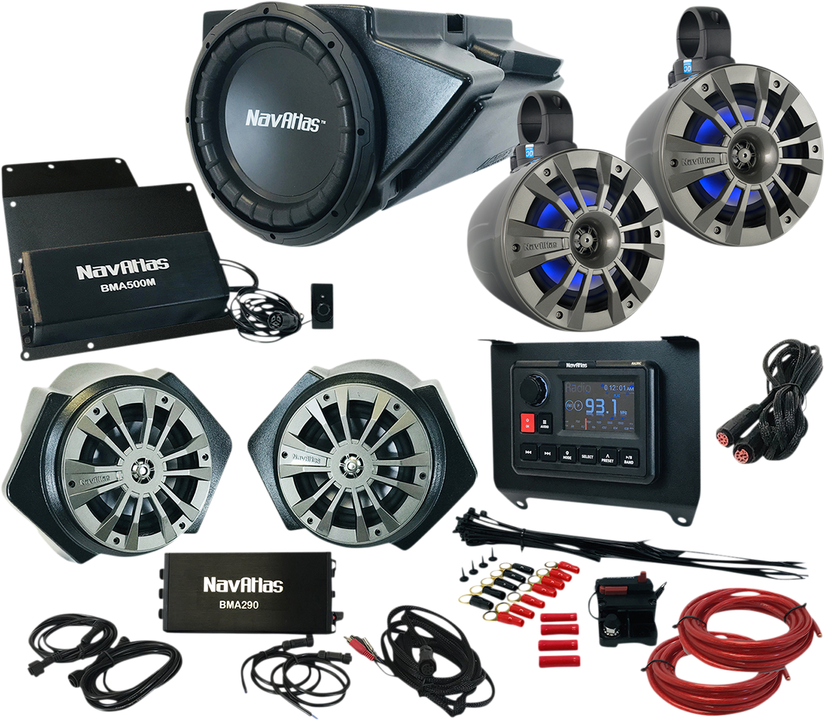 NavAtlas Zone 4 Audio Kit Polaris RZR XP Turbo 2019-2022