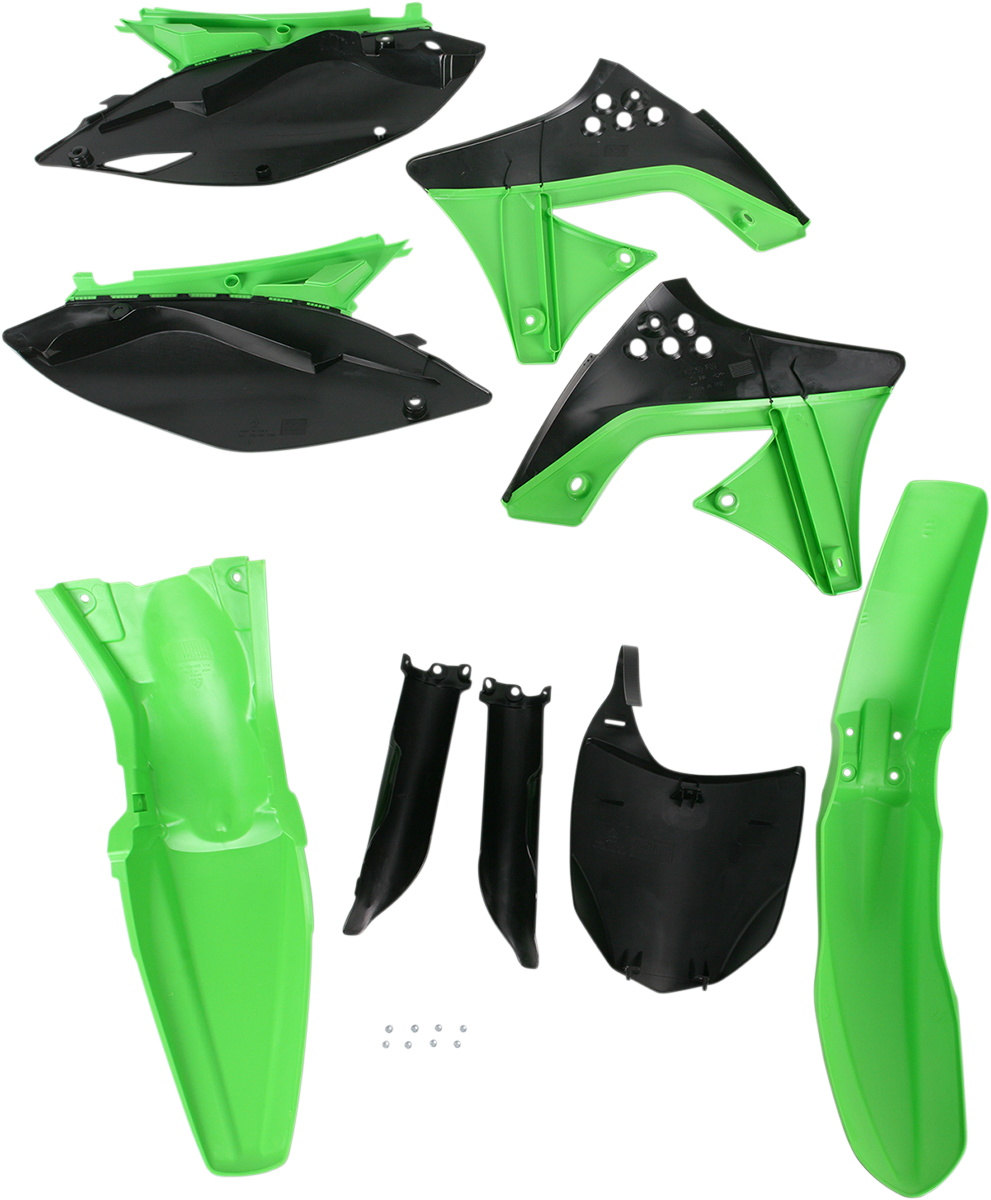 Acerbis Full Body Kit - '10-'11 OEM Green/Black - KX 250 F '09-'12 2009-2012 Kawasaki KX250F