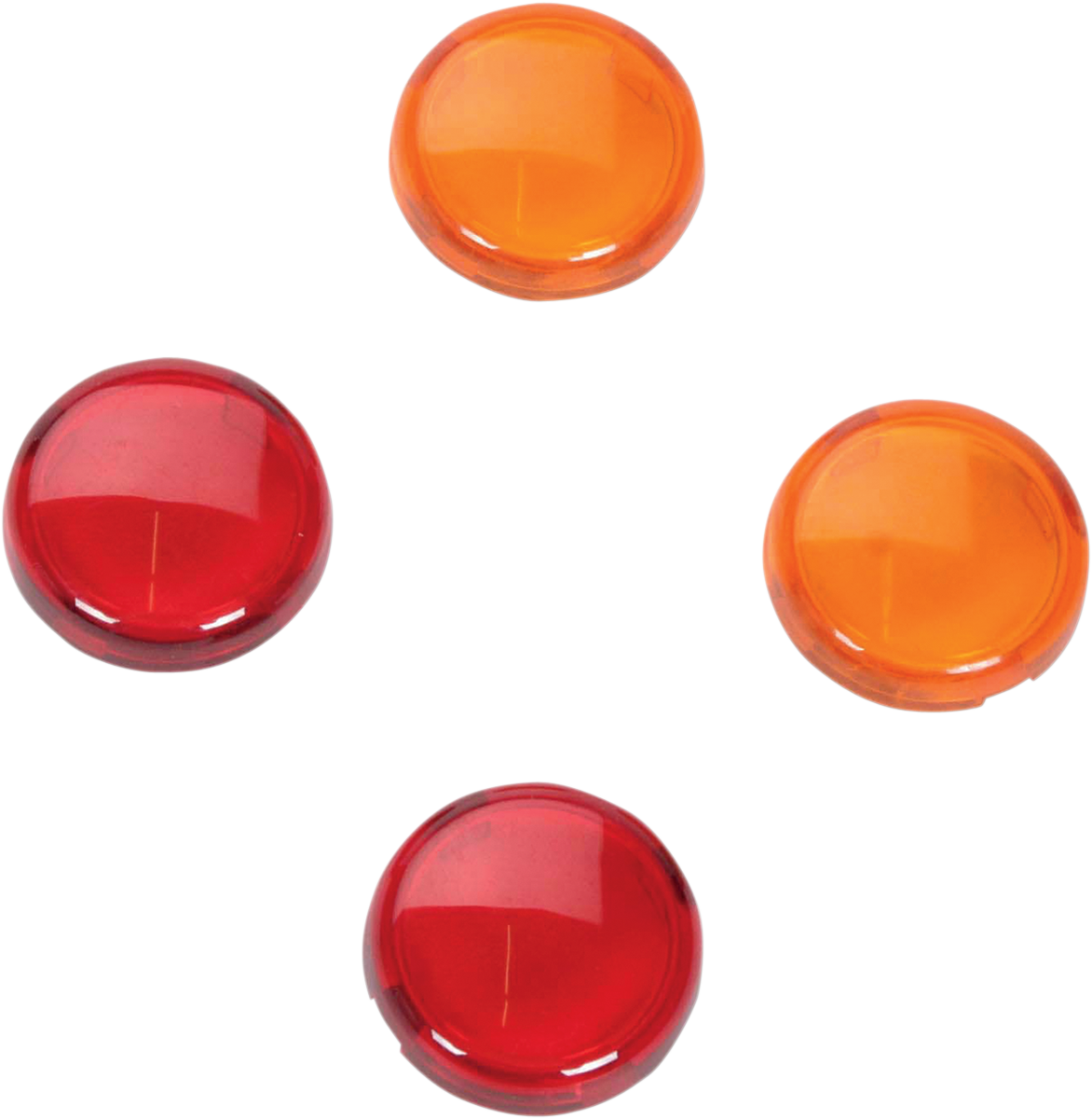 Drag Specialties [2020-0119] Lens Kit | Lens Kit Amb/Red Mini-Due