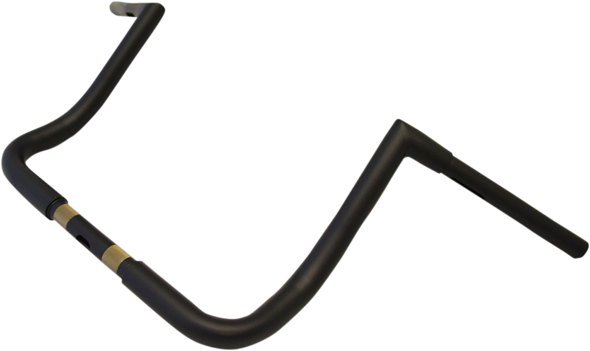 La choppers 1-1/4" Twin Peaks Touring Handlebar - 12" - Flat Black Harley Davidson