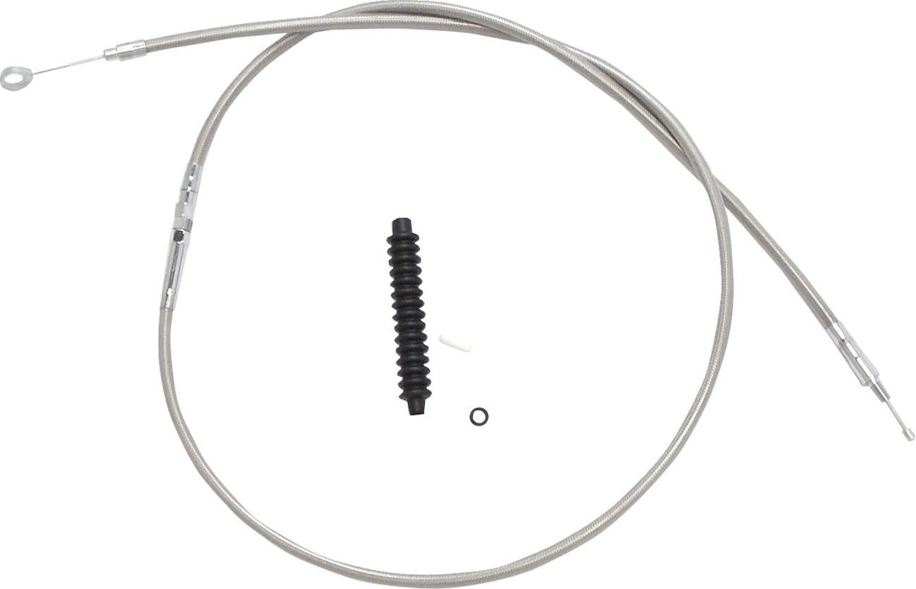 Drag Specialties High-Efficiency Braided Stainless Steel Clutch Cable