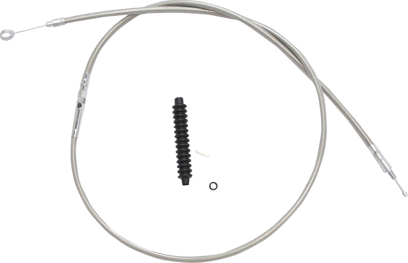 Drag Specialties High-Efficiency Braided Stainless Steel Clutch Cable