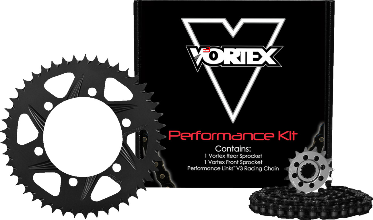 Vortex V3 HFR Quick Accel Chain And Sprocket Kit Honda CBR500R 2013-2021