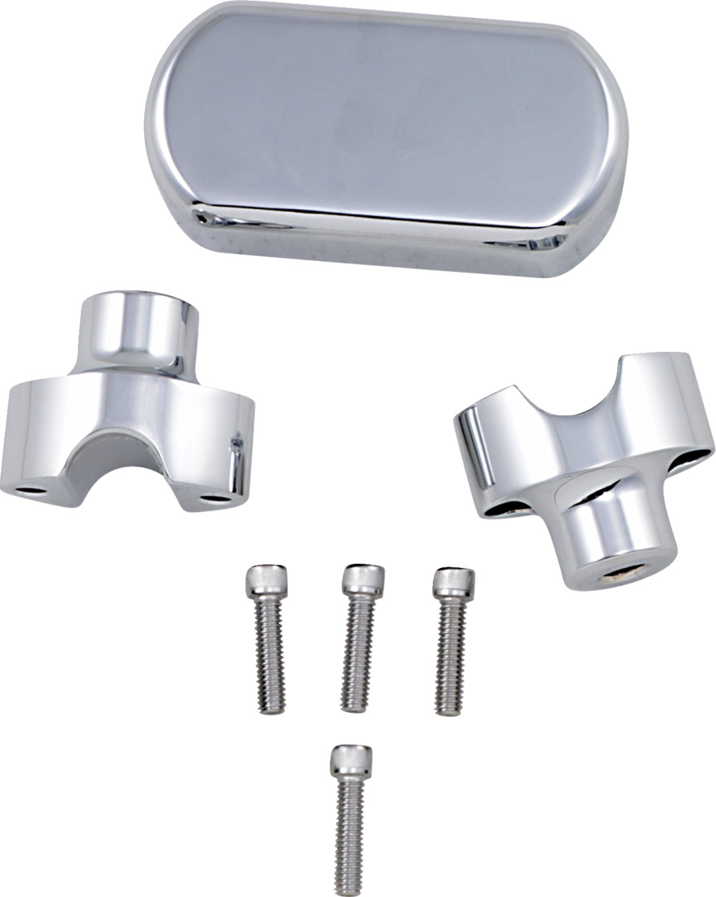 LA CHOPPERS Solid Handlebar Riser & Top Clamp Kit