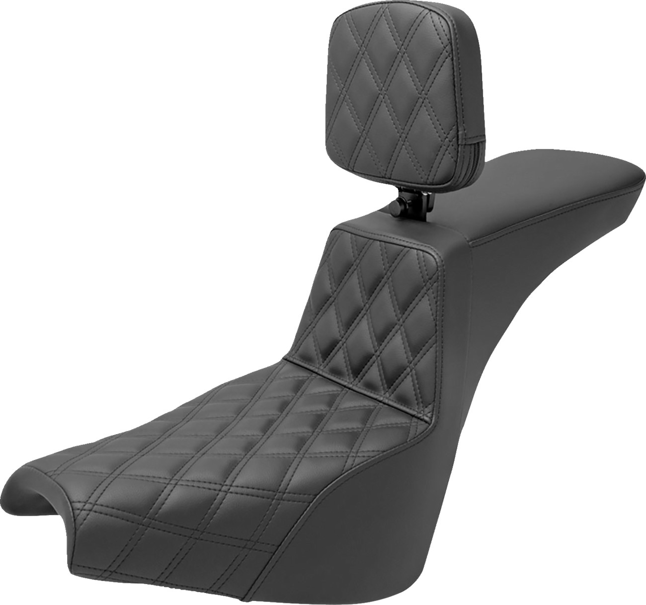 Saddlemen Tour Step-Up LS Lattice Stitch Seat For Harley Softail FXBB/S / FXST 2018-2026