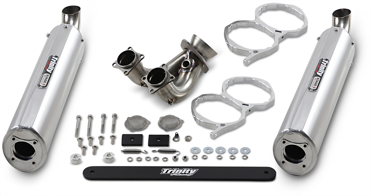 Trinity Racing Stage 5 Slip-On Exhaust Polaris RZR XP / XP 4 1000 2015-2023