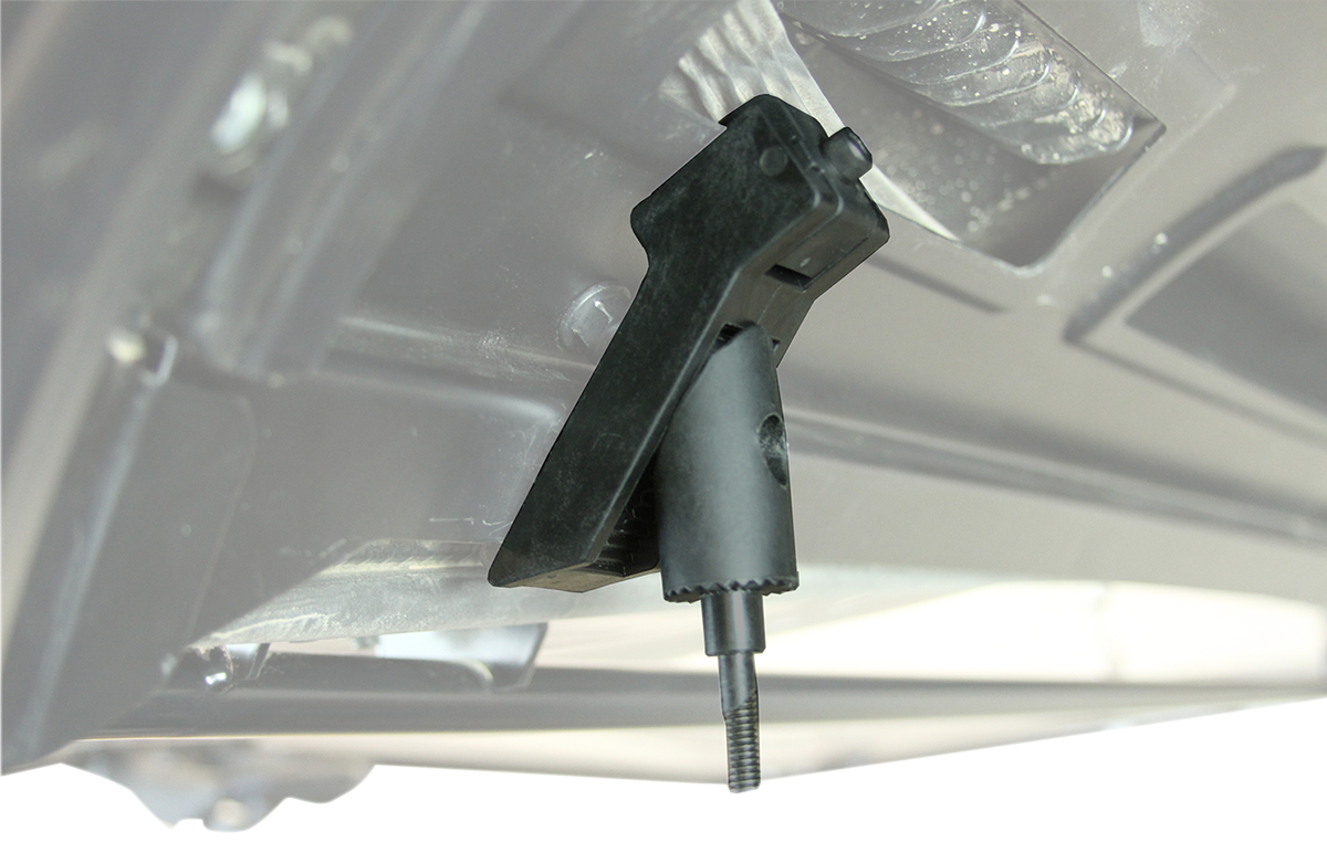 Atv-tek Adapter - Mirror/Rear View - Sun Visor/Roll Cage - Black
