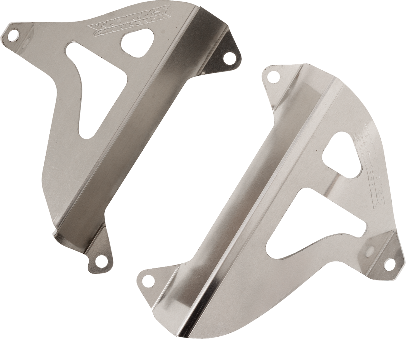 Works connection Radiator Brace Set - Silver - Yamaha