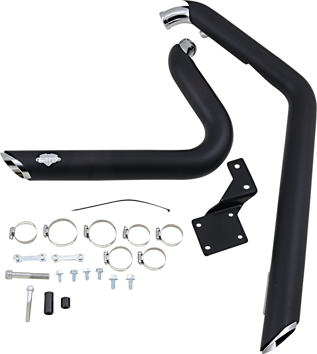 Vance & hines Shortshots Staggered Exhaust System - Matte Black Ceramic Harley Davidson