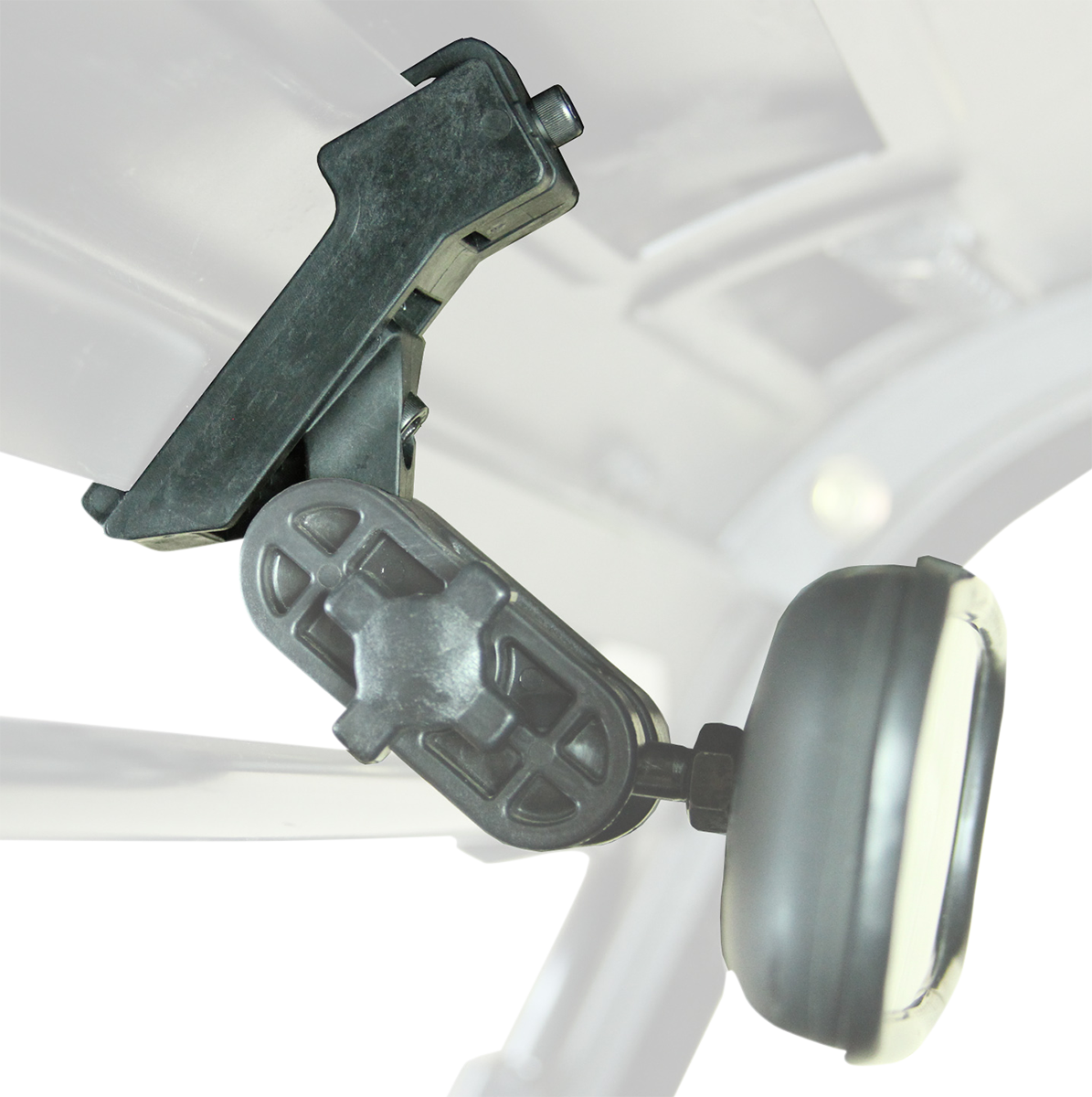 Atv-tek Adapter - Mirror/Rear View - Sun Visor/Roll Cage - Black