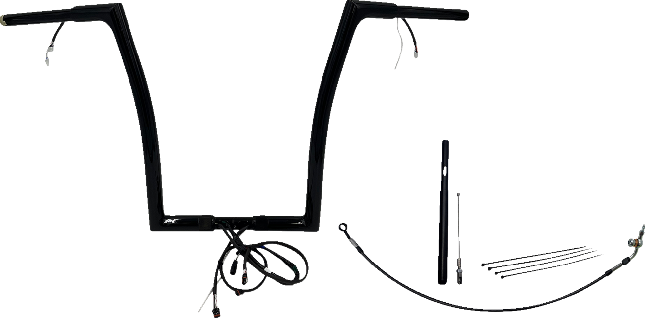 FAT BAGGERS INC. EZ Install Wired 1-1/4" Flat Top Handlebar Kit