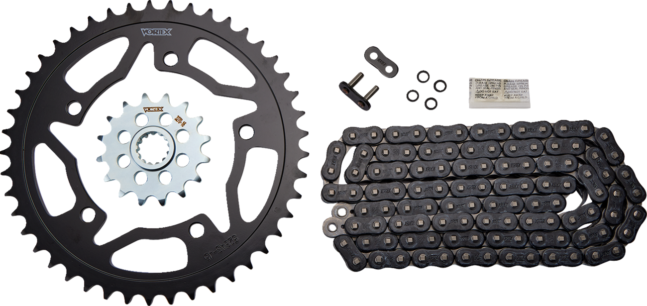 Vortex V3 HFR Quick Accel Chain And Sprocket Kit Suzuki GSXR 750 2004-2005