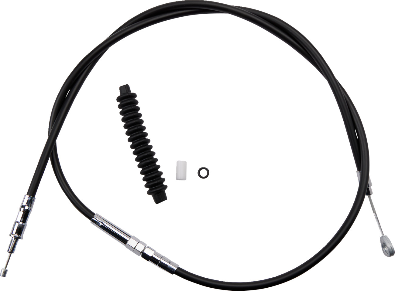 Drag specialties High-Efficiency Black Vinyl Clutch Cable - 63-11/16" Harley Davidson